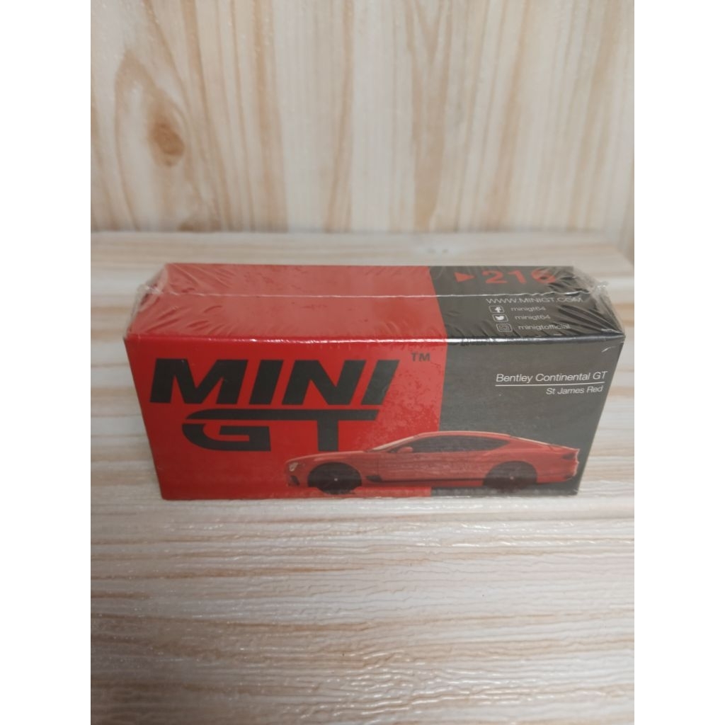 Mini GT Bentley Continental Red 216