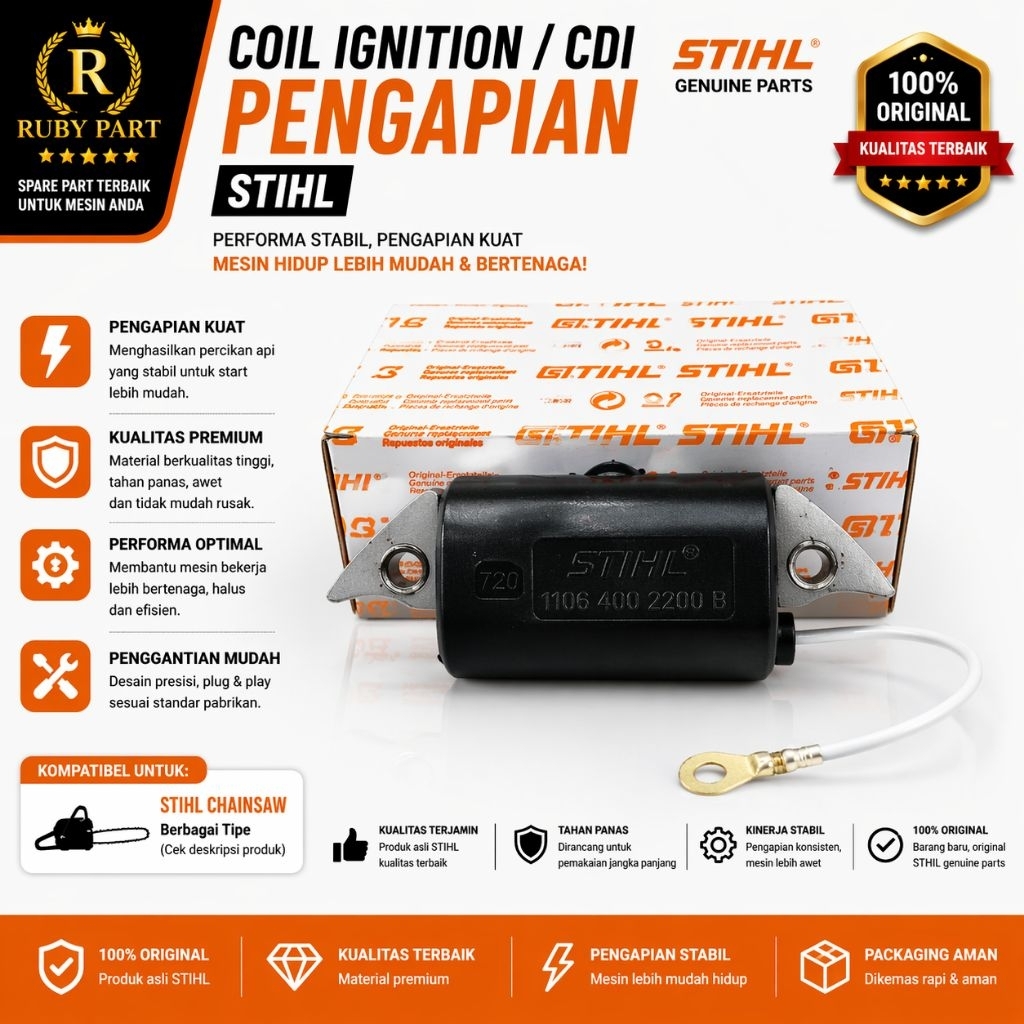 Stihl Coil Ignition Cdi Chainsaw Ms070 Ori
