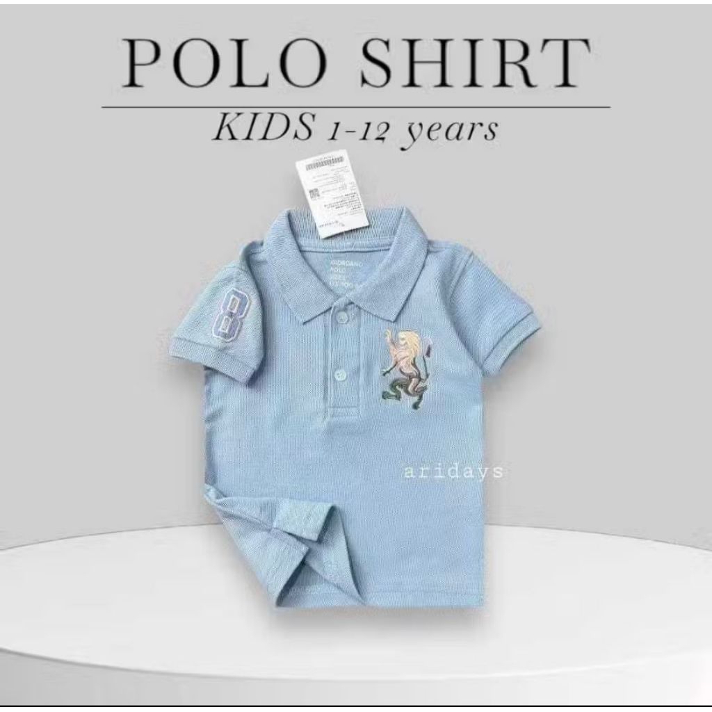 KAOS POLO SHIRT GIORDANO MOTIF BORDIR TEBARU S COD