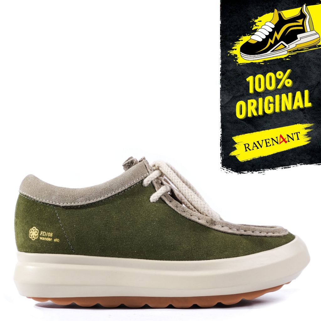 WANDER ETC FD/08 Forest Two Tone ORIGINAL - Sepatu Moccasin Pria/Wanita