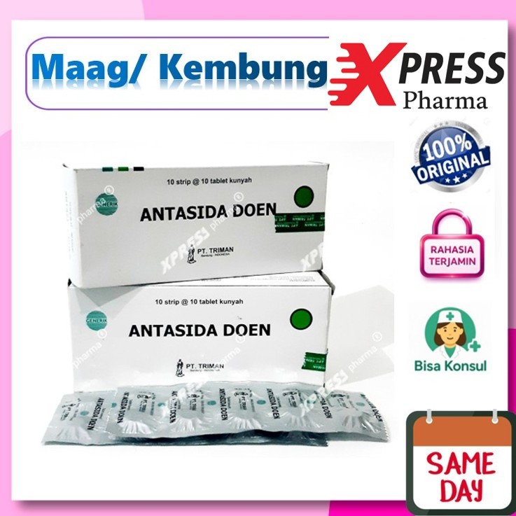 XPRESS  STRIP Antasida Doen tablet obat maag lambung