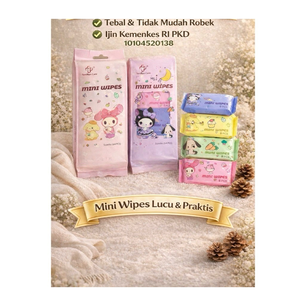TISU BASAH MINI/TISU BASAH PACK/TISU TRAVELING