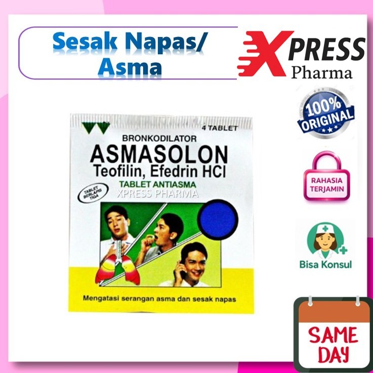 XPRESS   ASMASOLON DUS Obat Sesak Napas Asma Solon Box Dos Asthma Asthma Solon
