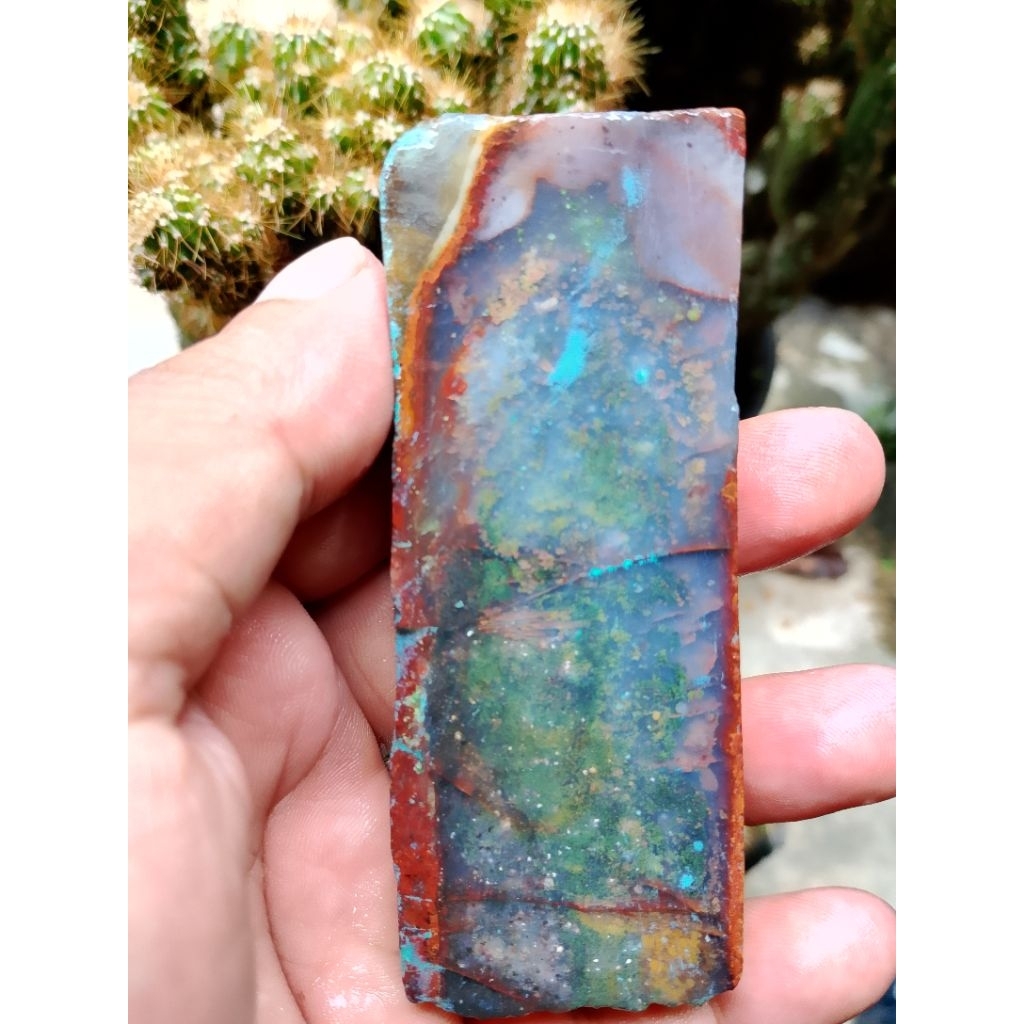bahan batu akik pancawarna Darson Garut