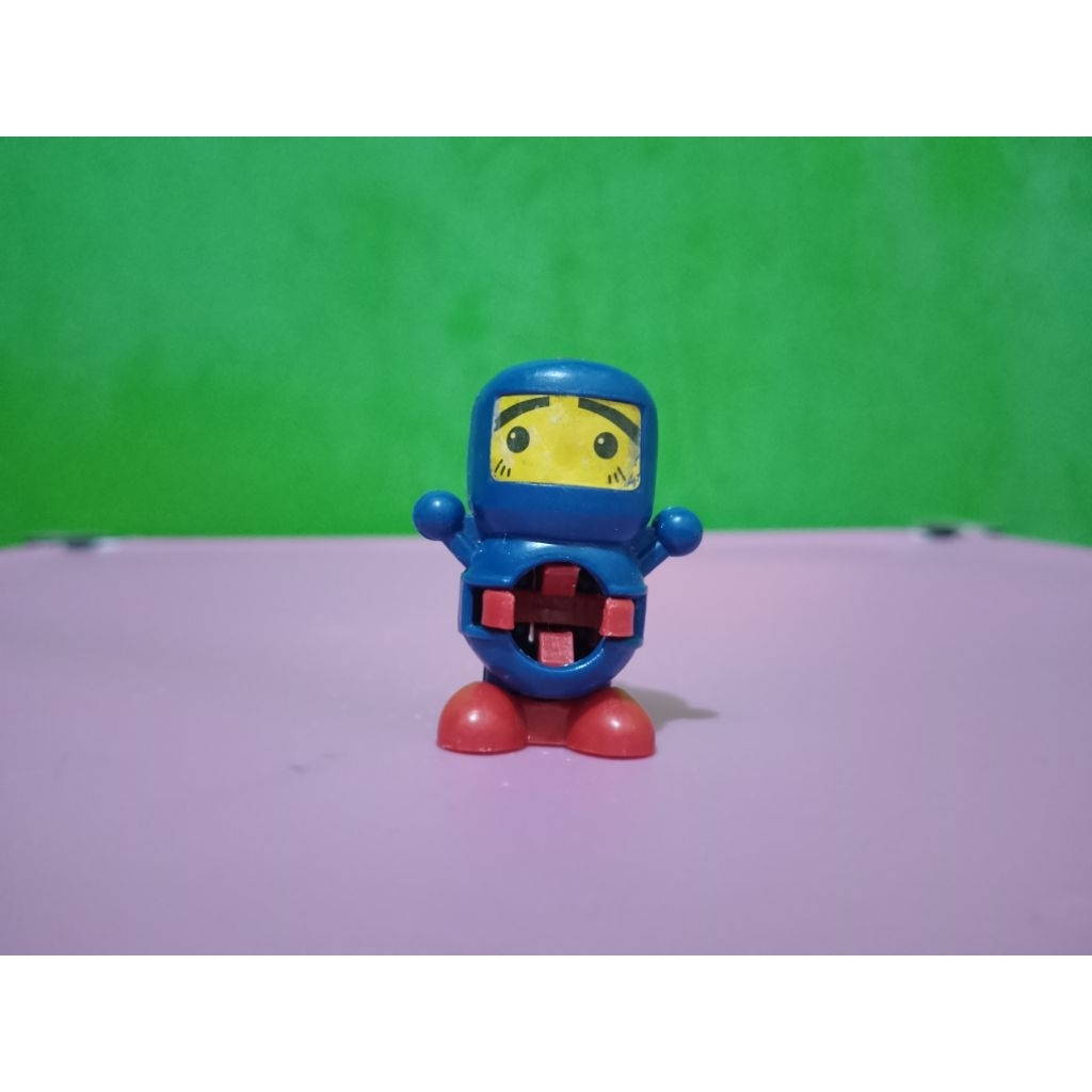 Figure B-DAMAN BAKUGAIDEN / BOMBERMAN - BLUE BOMBER - Murah Retro Vintage Rare Koleksi Mainan Anak A