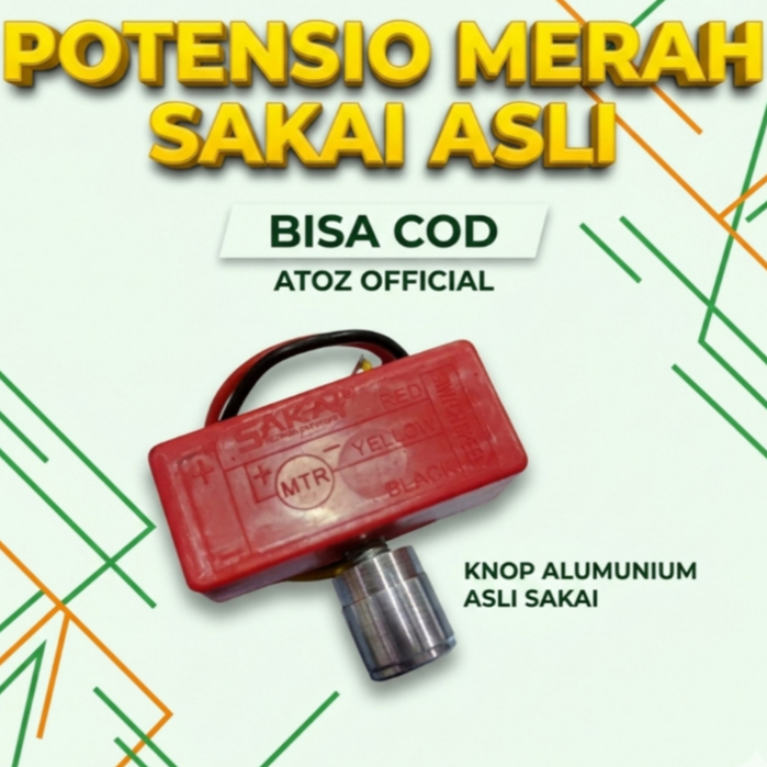 Potensio Sprayer Elektrik SAKAI Knob Aluminium/ POTENSIO SAKAI MERAH