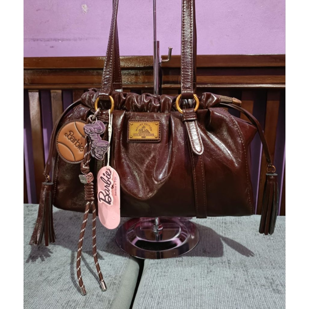 TAS BARBIE MALIBU SERUT ORIGINAL WARNA COFEE x TGI