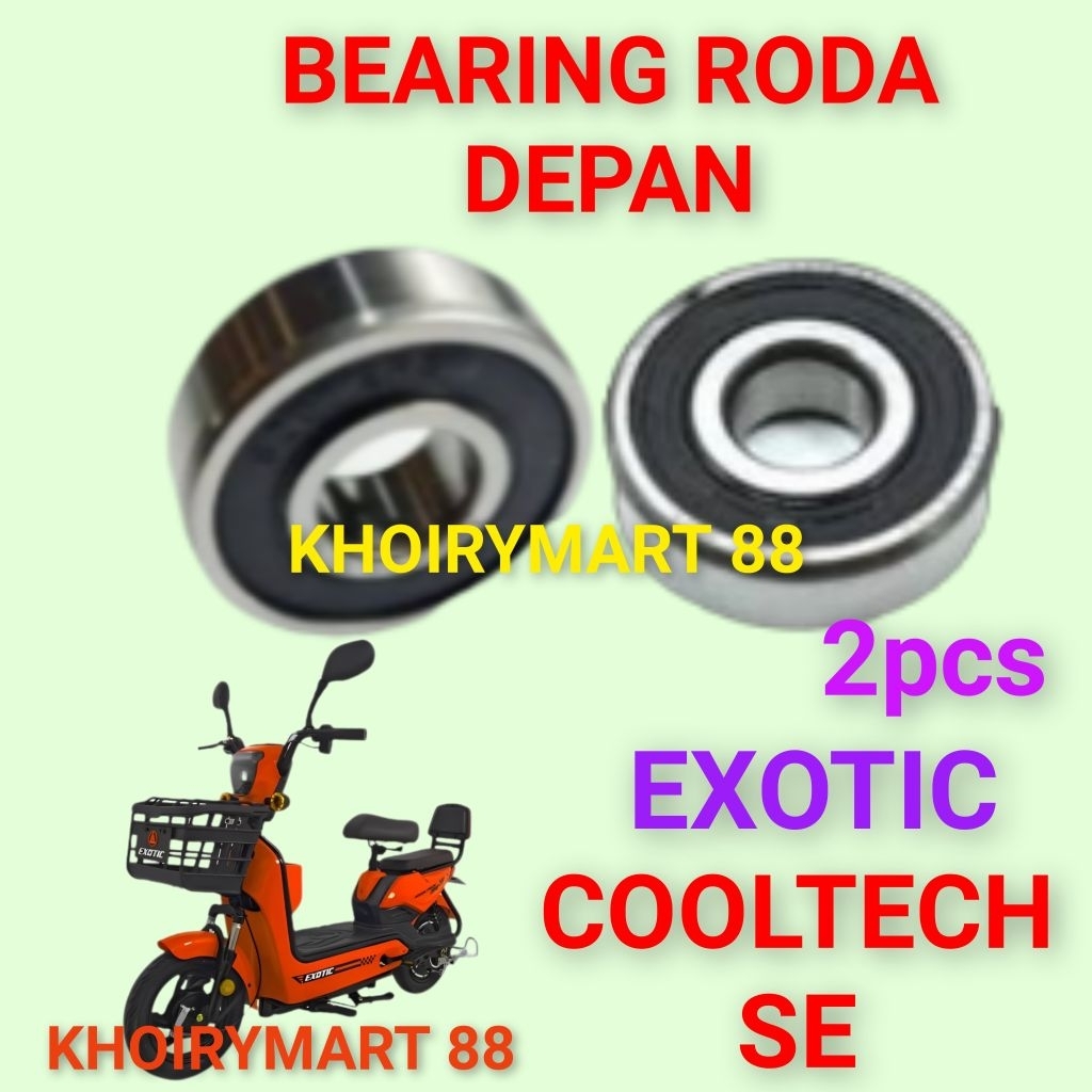 bearing roda depan exotic cooltech se laker klahar roda depan sepeda listrik exotic cooltech se