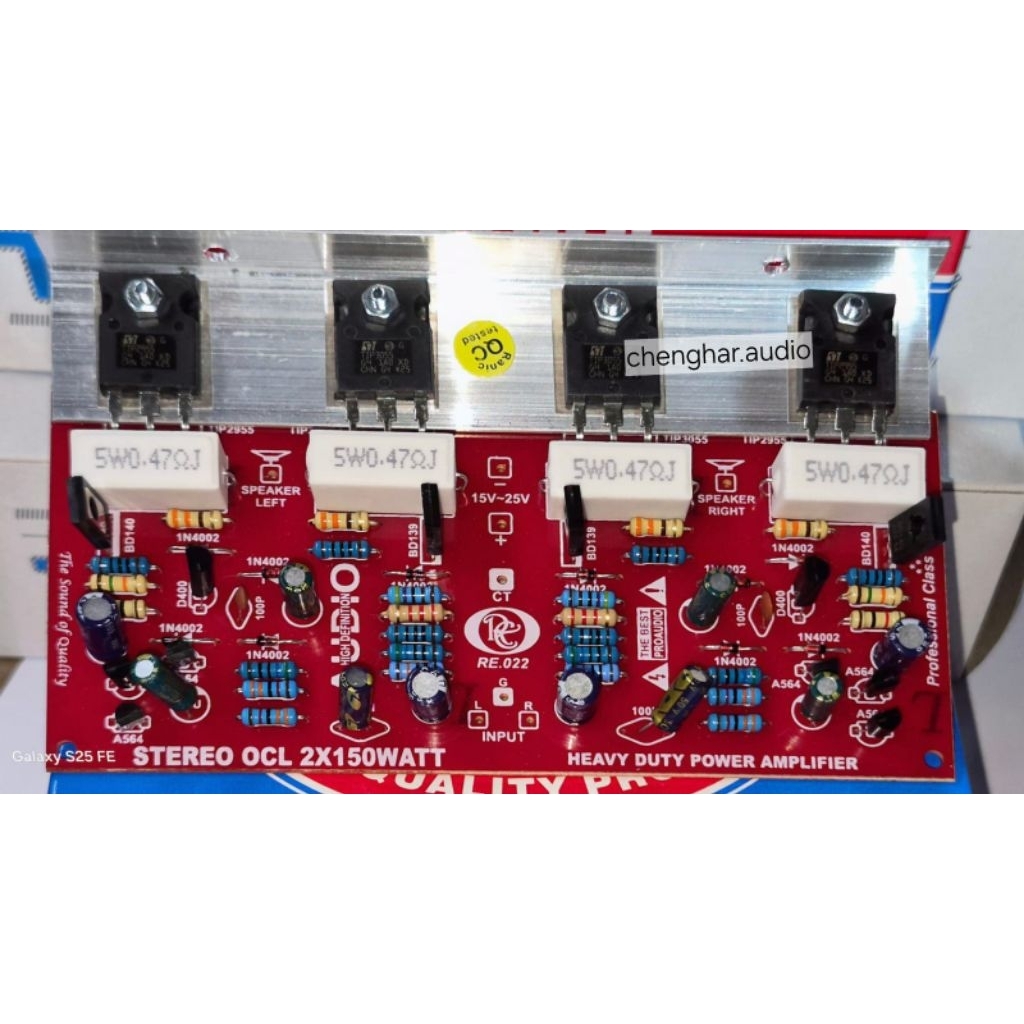 Kit Power Amplifier OCL 200 Watt Stereo