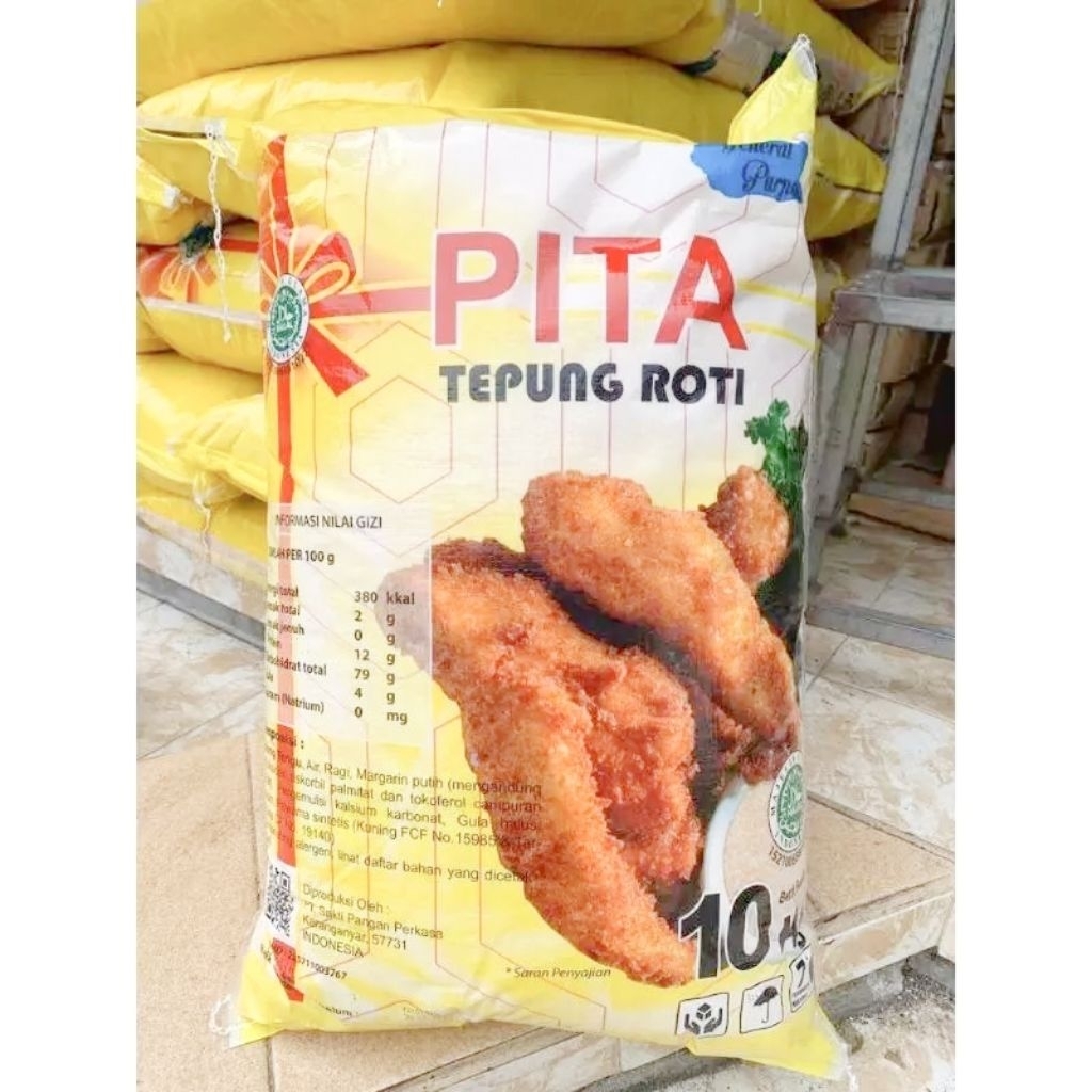 Tepung Panir PITA 10kg / Tepung Roti 10kg - Renyah, Tahan Lama, Tekstur Lembut