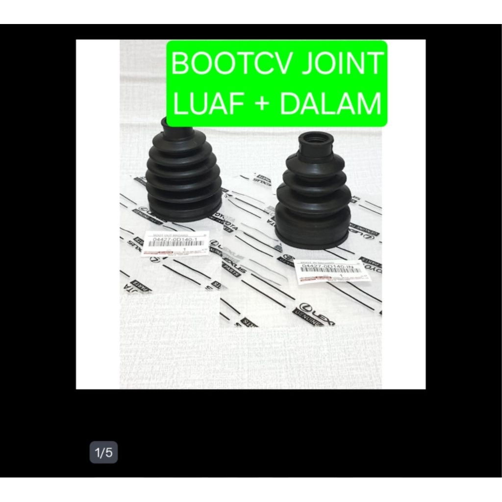 BOOT CV JOINT LUAR + DALAM ALTIS, SOLUNA, GREAT ORIGINAL