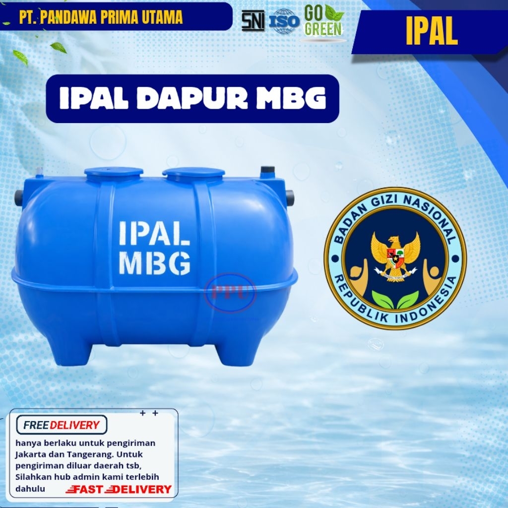 Tangki IPAL MBG kapasitas 3.000 liter , Tangki reaktor IPAL