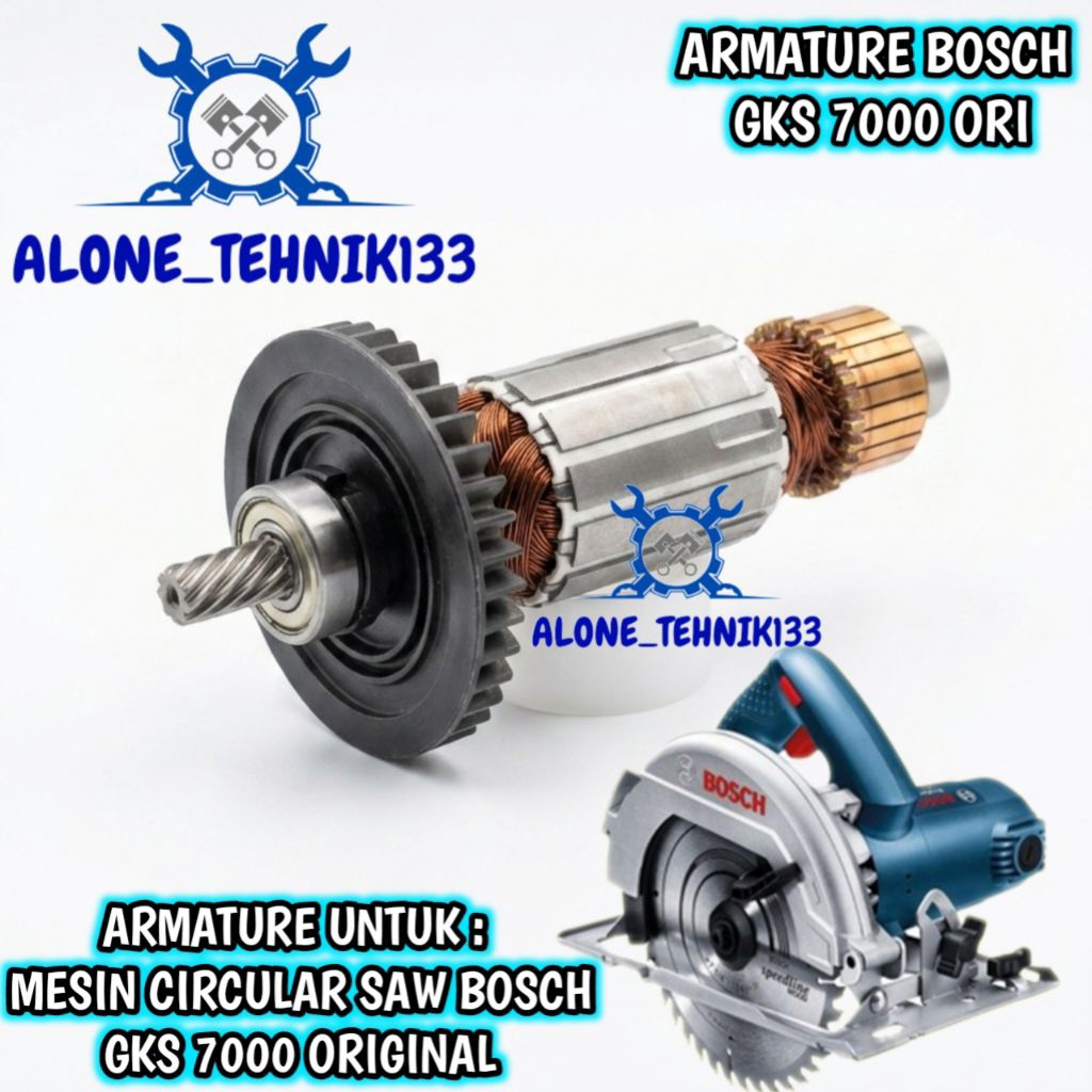 ARMATURE ANGKER MESIN CIRCULAR SAW BOSCH GKS7000 ANGKER MESIN CIRCULAR SAW BOSCH 7INCH GKS 7000