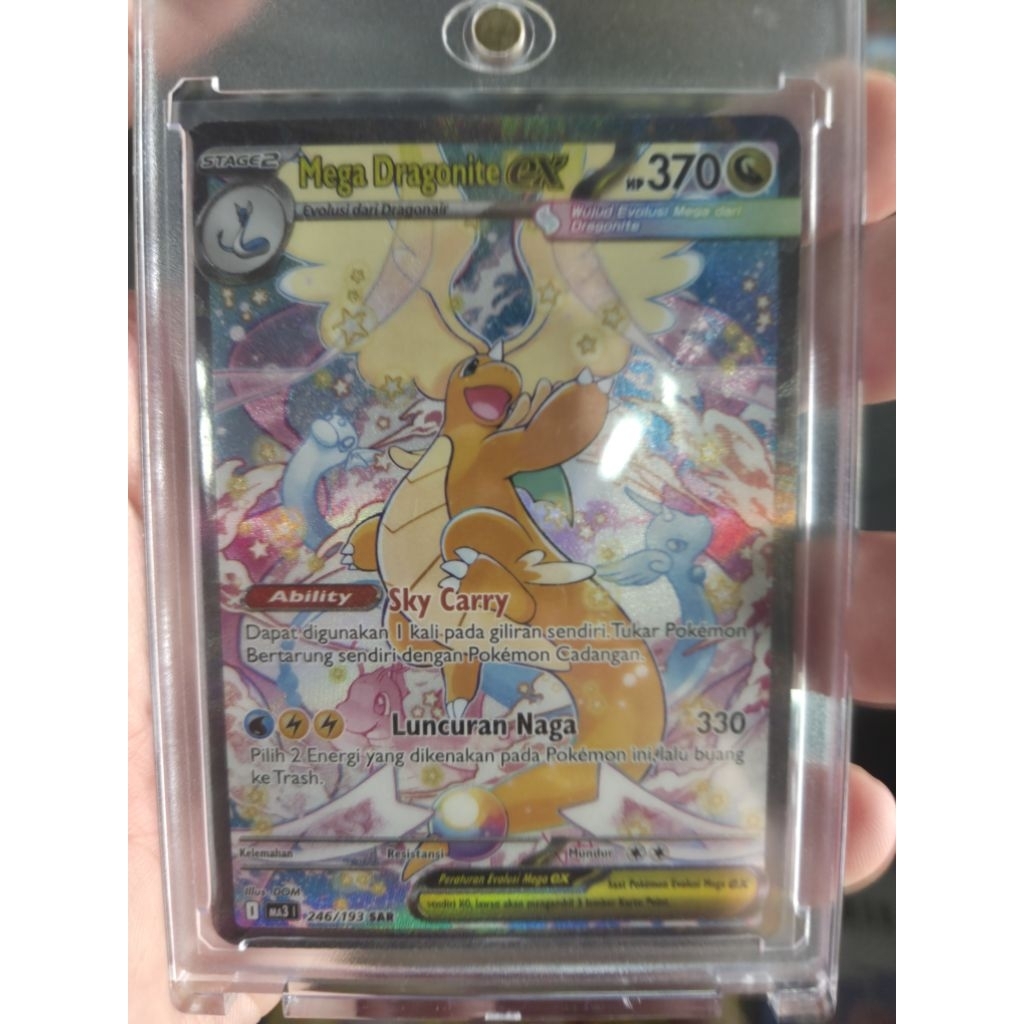 Mega dragonite EX SAR MEGA IMPIAN pokemon tcg indonesia