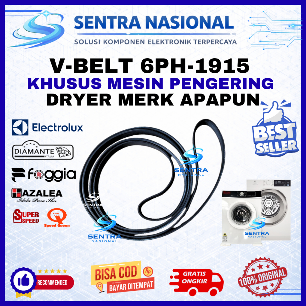 KARET MESIN PENGERING 6PH-1915 UNIVERSAL ORIGINAL| BELTING DRYER SEMUA MERK 6PH 1915 ASLI | VANBELT 