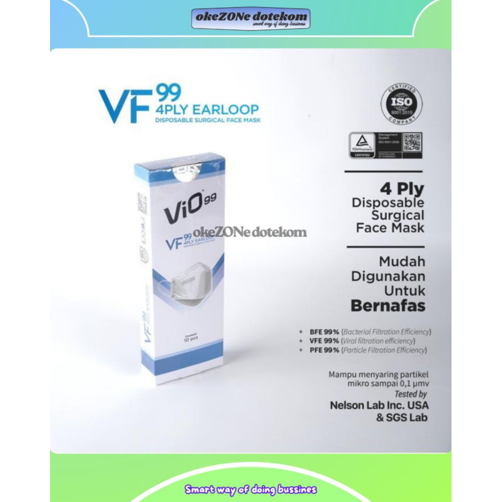 Masker KF 99 VIO DISPOSABLE SURGICAL FACE MASK