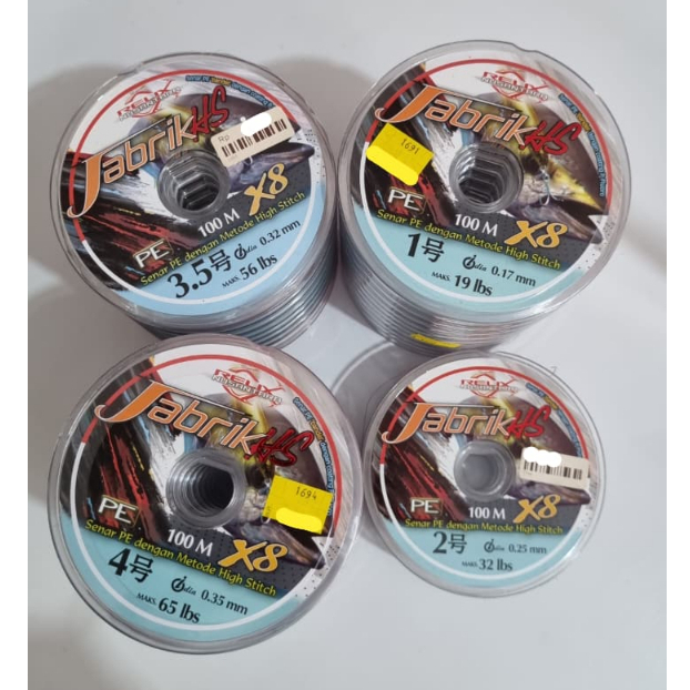 SENAR PE JABRIK X8 CONNECT 100M | SENAR PANCING