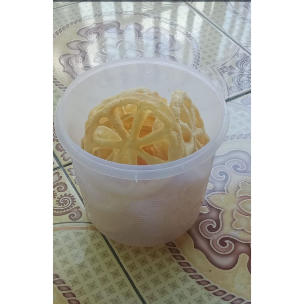 kue kembang goyang/bunga seroja dengan rasa manis dan asin berat bersih 250 gram