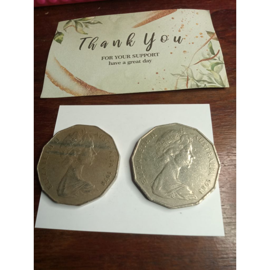 50 sen, Australia 1978 & 1983