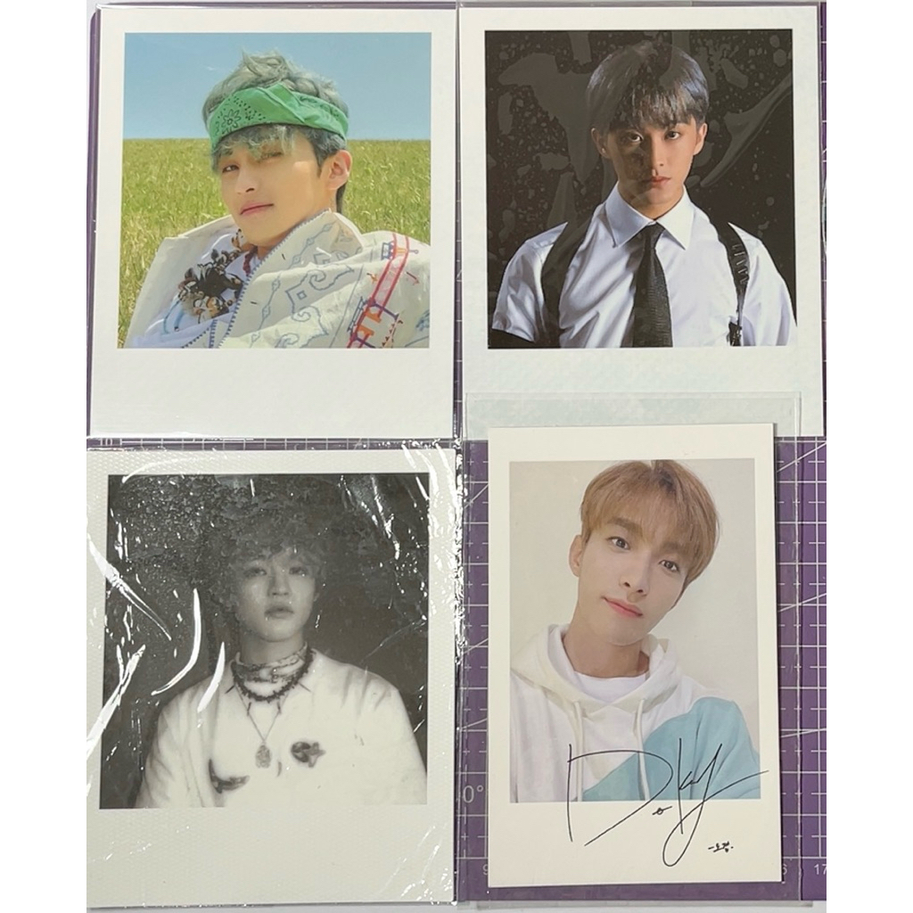 mark polaroid md balloon hello future, mark polaroid nct 127 season’s greetings 2021, chenle polaroi