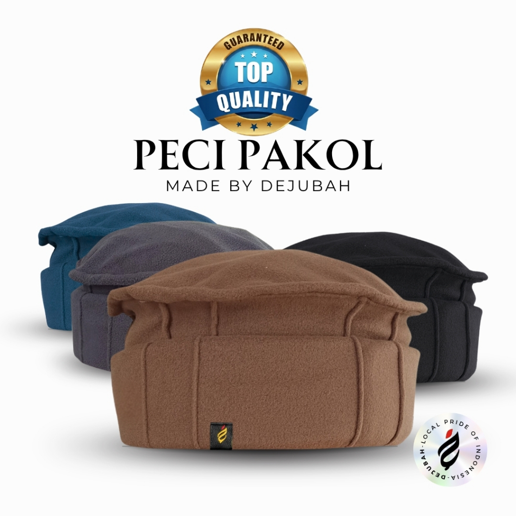 Peci DeJubah - Peci Sholat Peci Pakol Taliban / Peci Pakol Taliban / Peci Kekinian Ukuran Dewasa