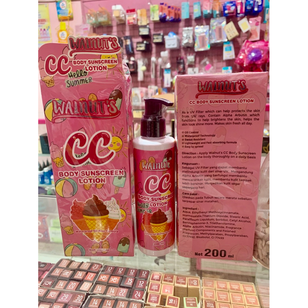 Walnuts CC Body Sunscreen Lotion 200ml