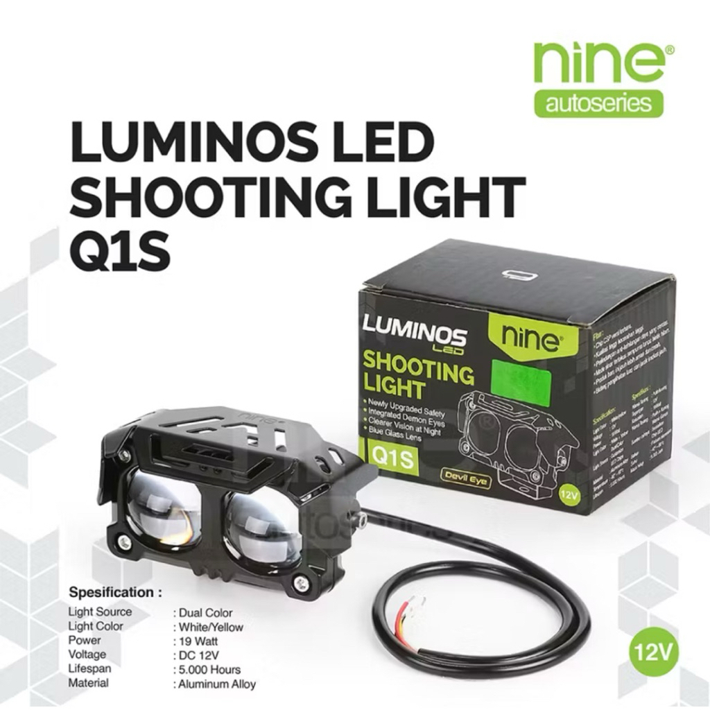 Lampu Sql Mini Projie Luminos Q1S Putih Kuning