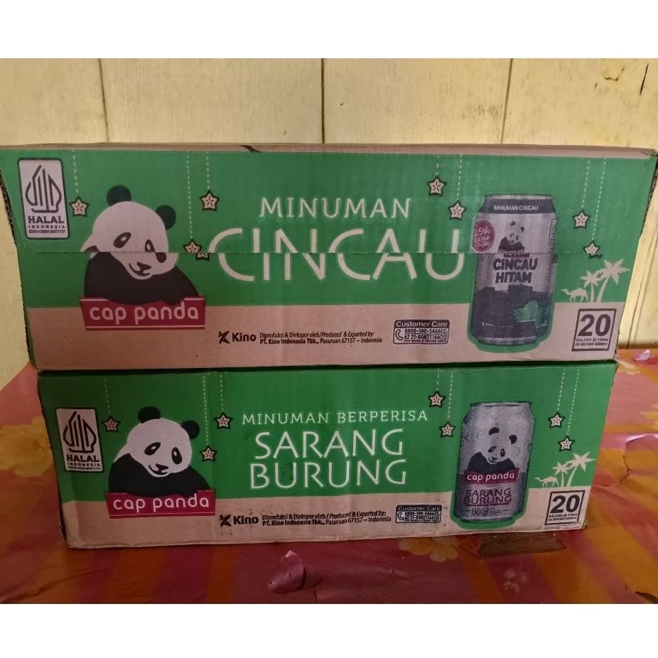 Minuman Cincau Cap Panda Kaleng 1 Dus 20 Kaleng