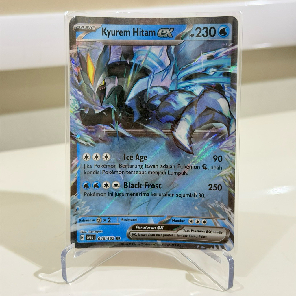 Kartu Pokemon Original - Kyurem Hitam EX RR Sv8s 046/182