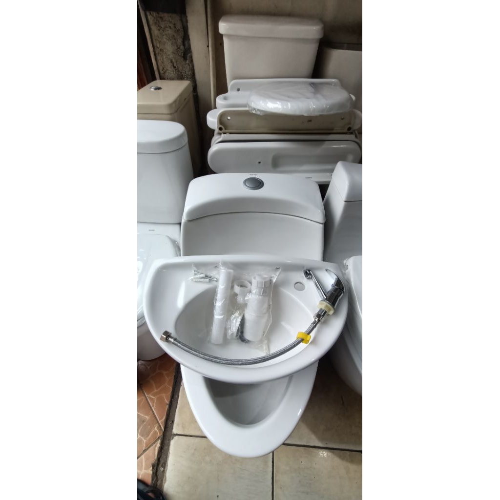 WASTAFEL TOTO L34 PUTIH / LENGKAP SIAP PASANG