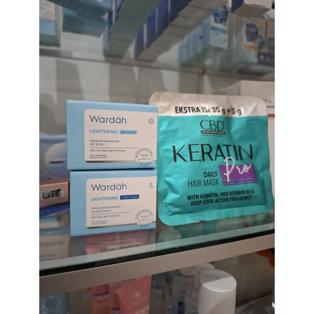 wardah day cream & night cream