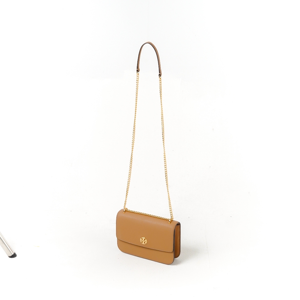 Tas TB CARDAMOM BEIGE FLAP CHAIN SHOULDER BAG 100% ORIGINAL