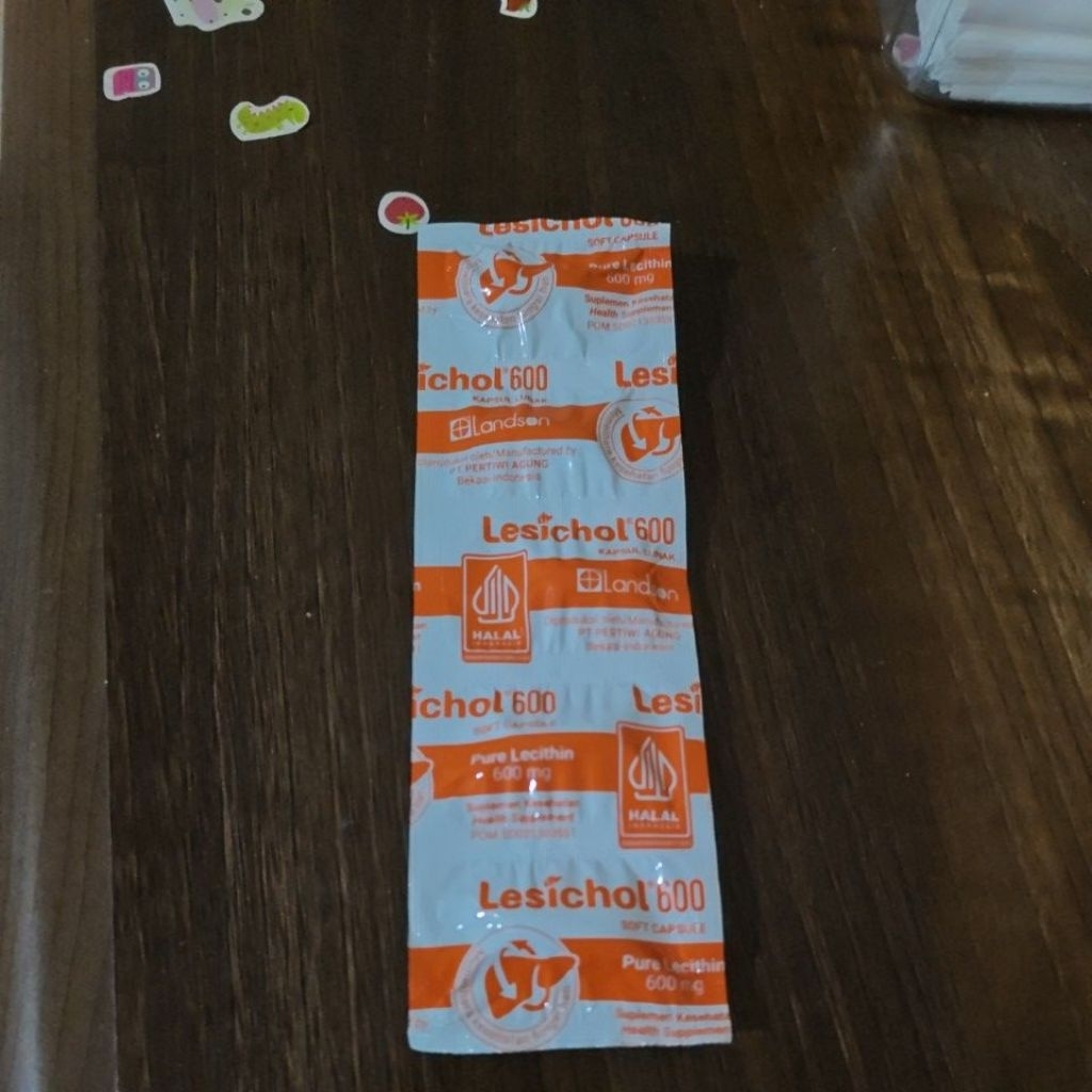 Lesichol 600 Vitamin hati untuk SGPT SGOT yang tinggi