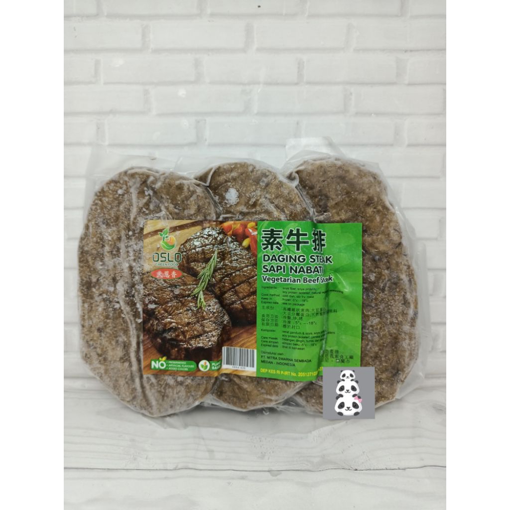 OSLO MSS Daging steak vegetarian / daging steak nabati / steak sapi vegetarian