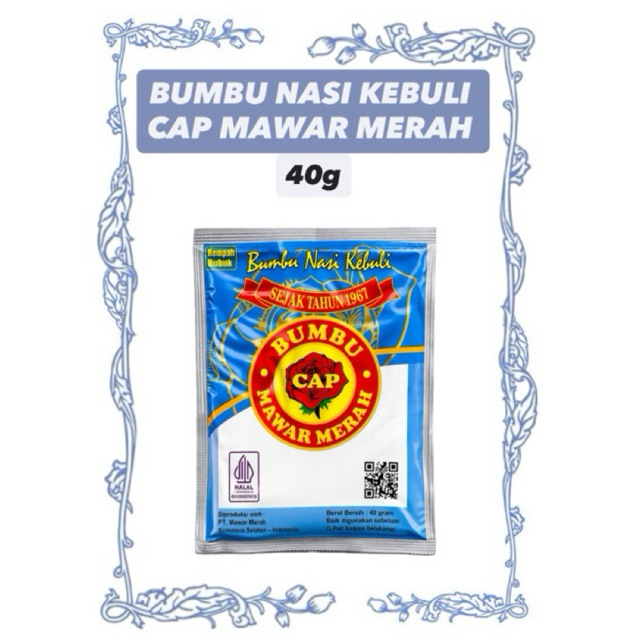BUMBU NASI KEBULI CAP MAWAR ISI 40gram