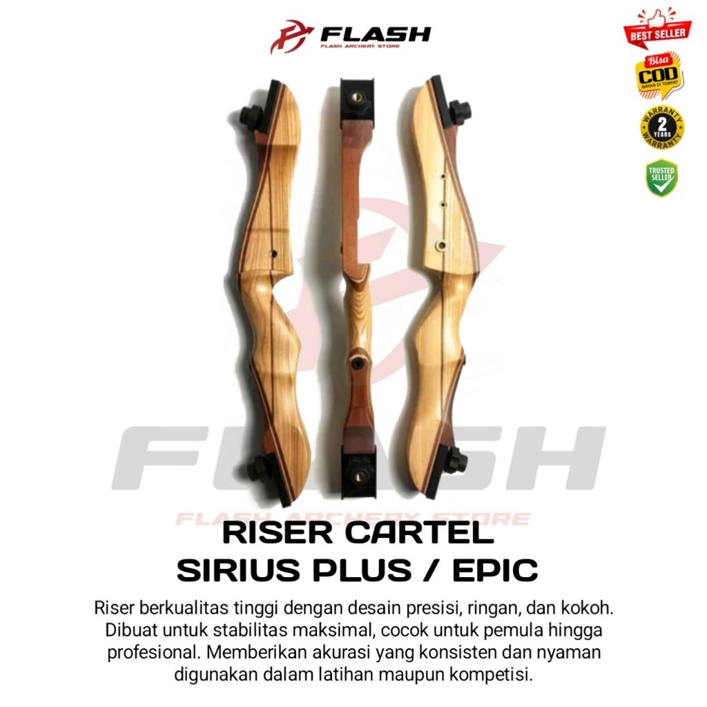 Riser Busur Cartel Sirius Plus Epic | Riser Busur Standard Nasional | Riser Samick | Riser wooden St