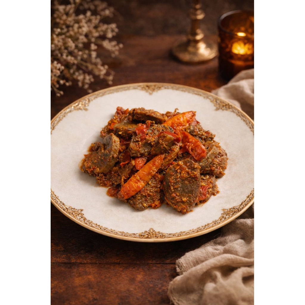 Lidah sapi balado