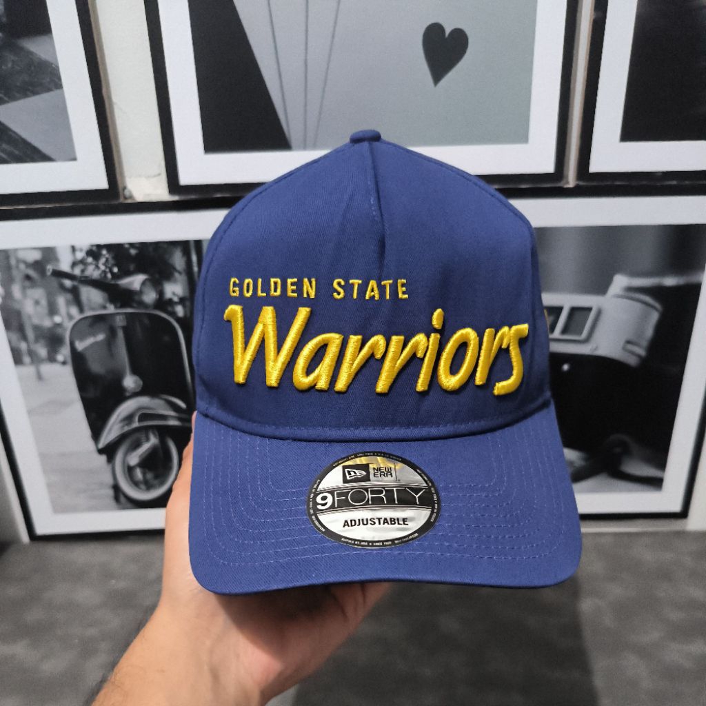 Topi New Era GSW Script A Frame 9Forty Original