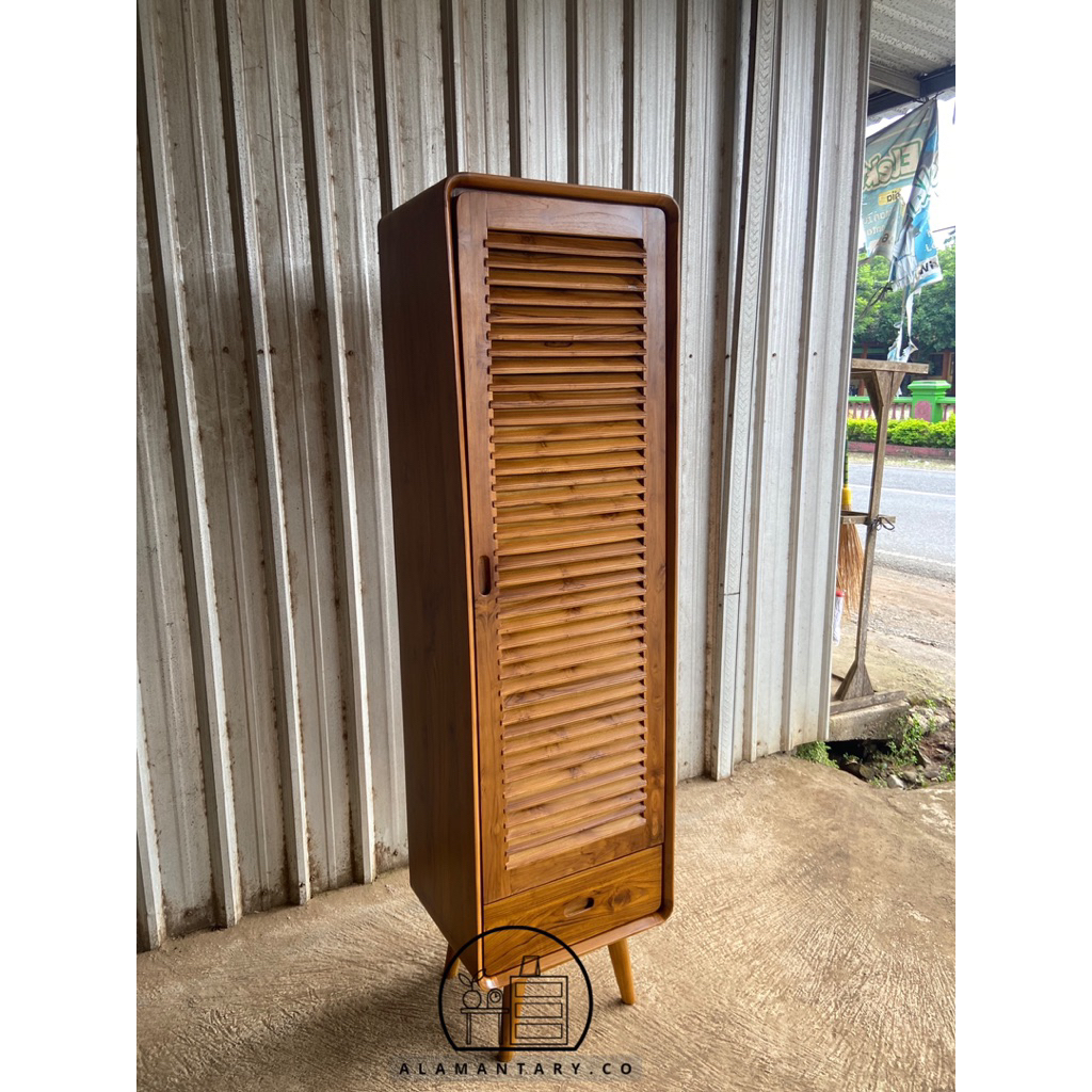 lemari pakain retro 1 pintu lemari anak jati termurah lemari kos kosan