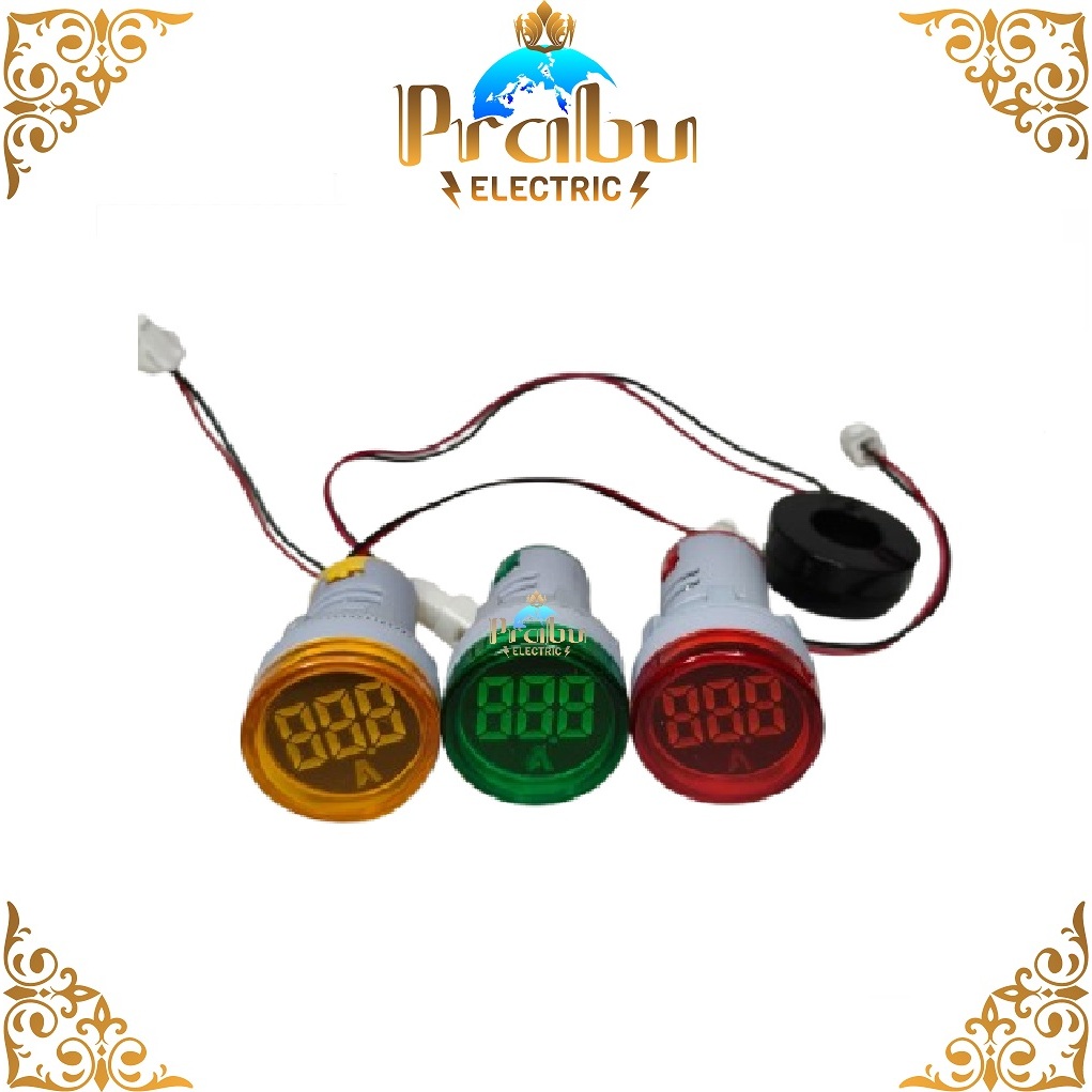 PILOT LAMP AMPERE METER LED 100A / PILOT LAMP AMPERE METER 22mm 100A
