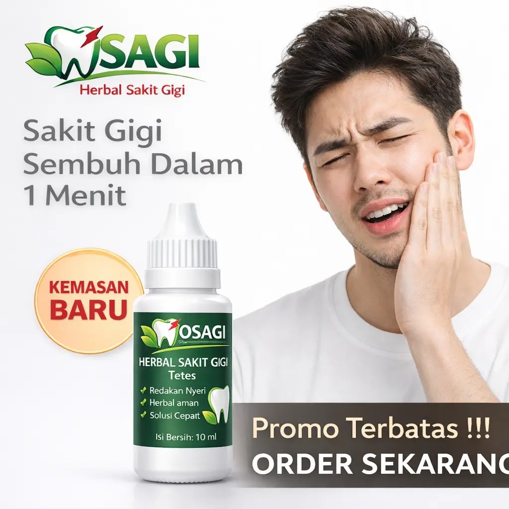 OSAGI Herbal Oil Obat Sakit Gigi Herbal, Efektif Membantu Meredakan Sakit Gigi, Gigi Berlubang Dan S
