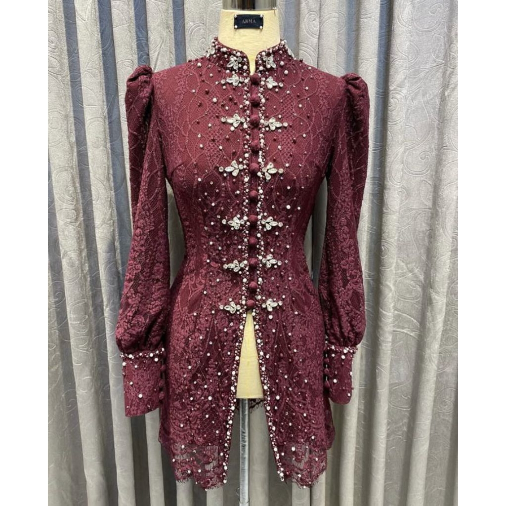 jasa jahit kebaya payet minimalis
