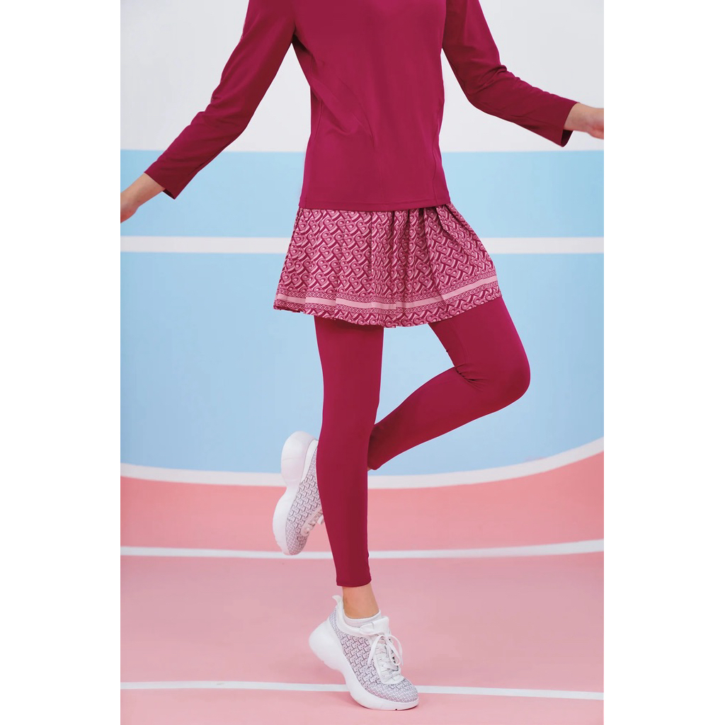 NEW BUTTONSCARVES x LAICA ATHLEISURE LEGGING SKIRT MAGENTA OVERSIZED AIR JACKET BLACK BUKAN SECOND P