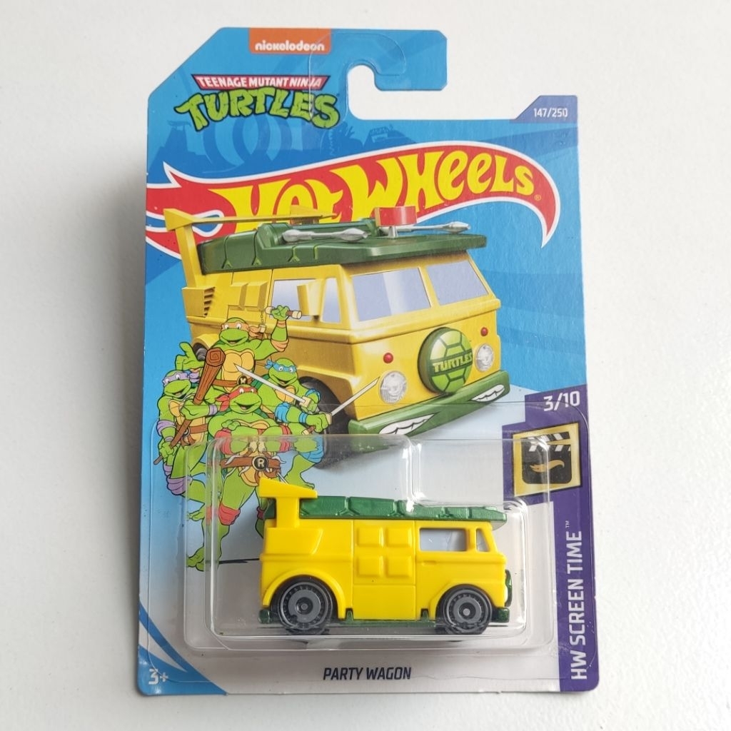 Hot Wheels Teenage Mutant Ninja Turtle Party Wagon Car - HW SCREEN TIME