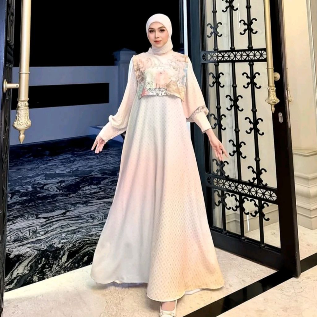Shella Saukia - READY LANGSUNG KIRIM Gamis Ss Gradasi Dress 09 - 923 Gamis Shella Saukia | Gamis Ss 