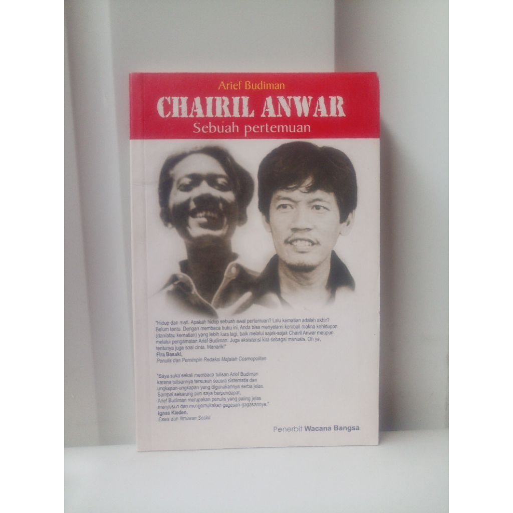 BUKU BEKAS ORIGINAL CHAIRIL ANWAR SEBUAH PERTEMUAN OLEH ARIEF BUDIMAN