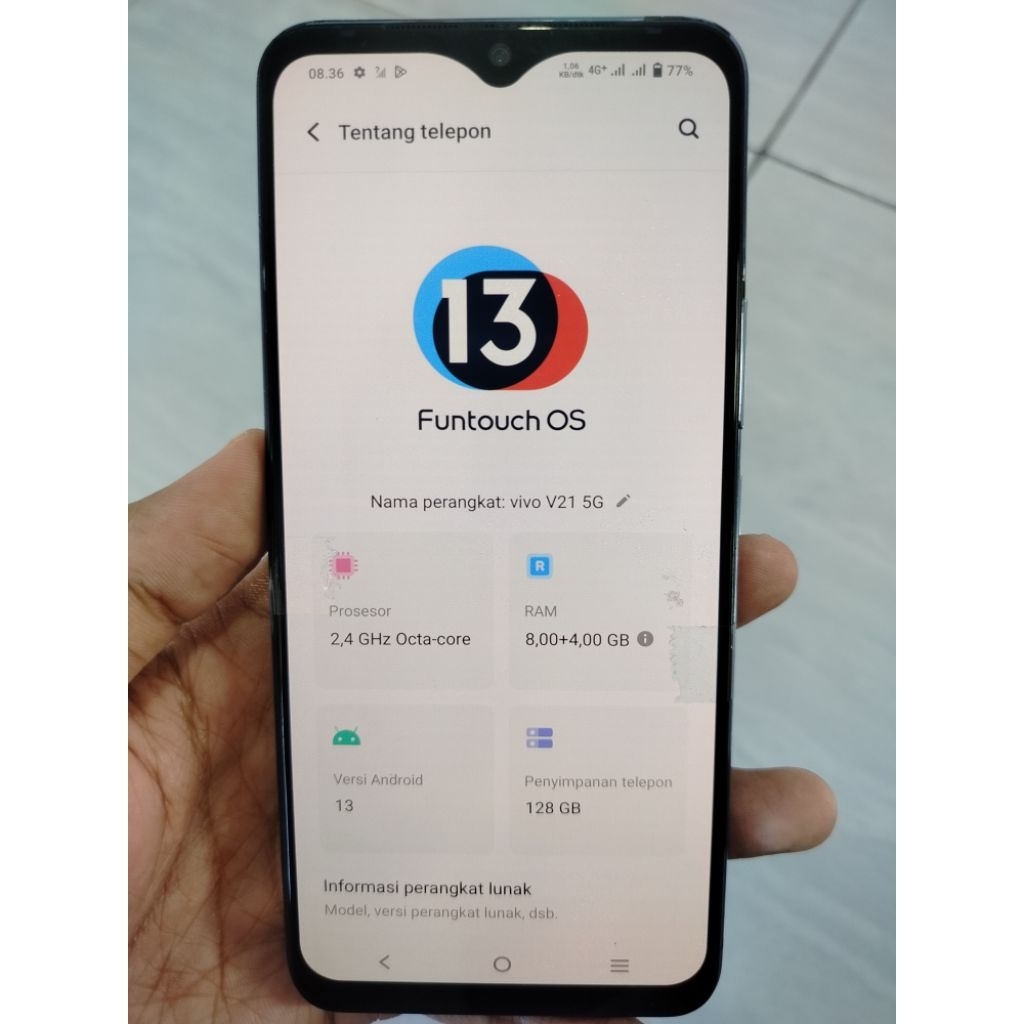 mesin vivo v21 5g 8/128 normal