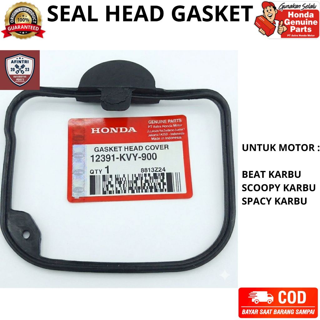 Original AHM Seal Head Gasket Untuk Honda Beat Karbu Scoopy Karbu Spacy Karbu