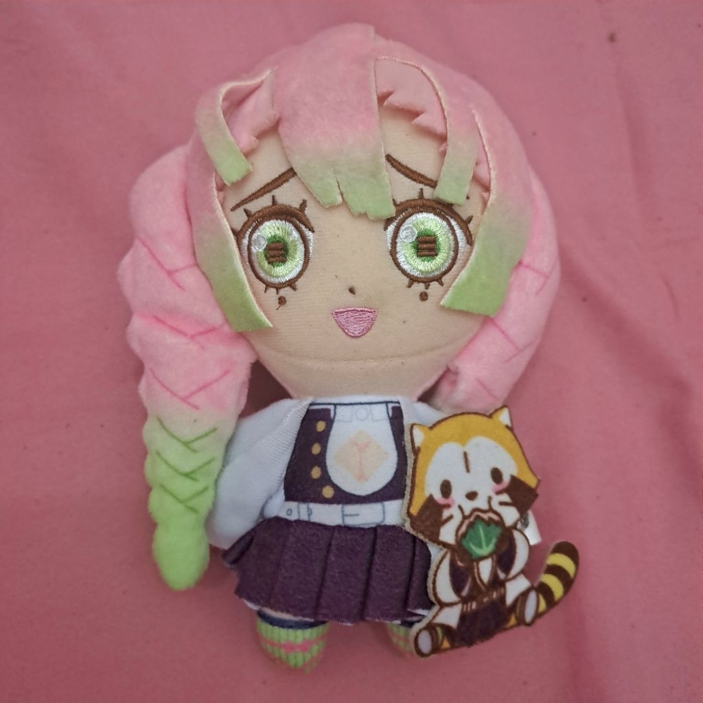 Official Furyu Mitsuri Kanroji Rascal Demon Slayer Plush Boneka Mitsuri Kimetsu No Yaiba Rascal