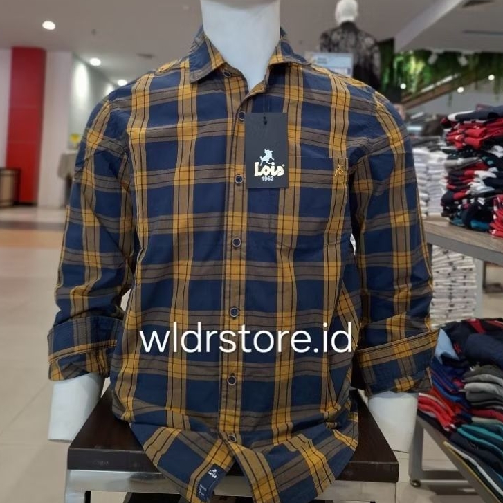 LOIS ORIGINAL NEW kemeja pria lengan panjang slimfit 007